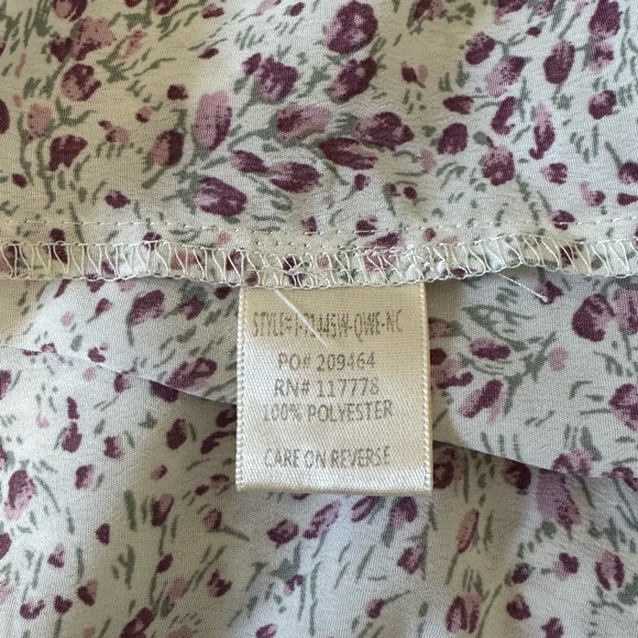 Lovestitch Erina Cream and Purple Floral High-Low Ruffled Wrap Sundress - Picture 11 of 15